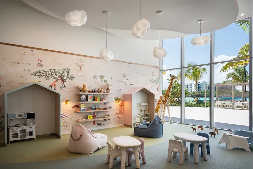 residential kids club playroom